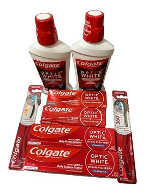 Colgate Optic White Oral Care Bundle